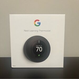 Google Nest T3016US Thermostat 3rd Generation Black